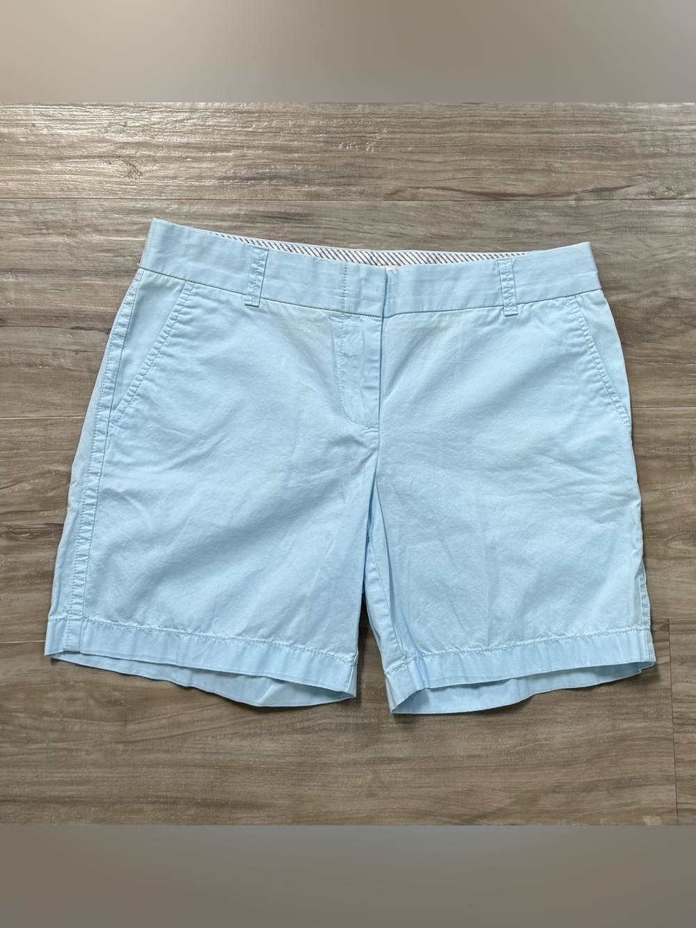 J. Crew Light Blue Cotton Chino Shorts
